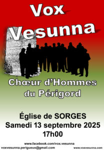 CONCERT VOX VESUNNA - Église de SORGES @ Église de SORGES